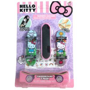 NIP Hello Kitty Sanrio Skateboards Fingerboards With Stickers 3 Pack